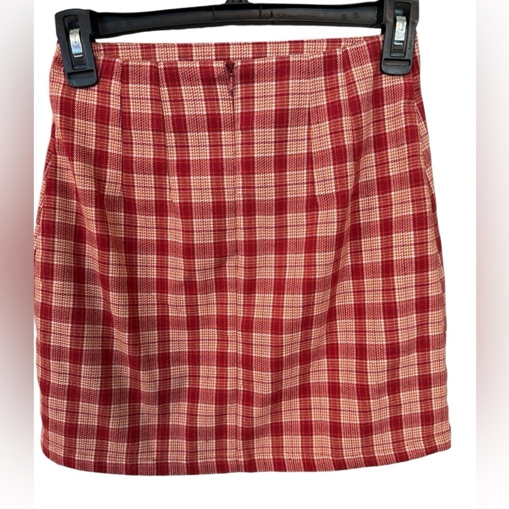 Y2K 90’s Brandy Melville red plaid mini skirt clueless mean girls schoolgirl pop - Picture 3 of 7